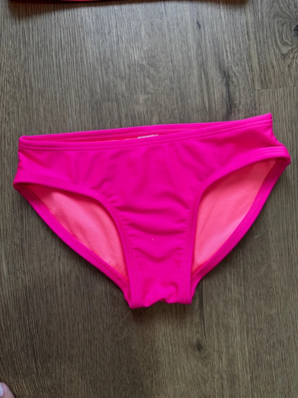 Cat & Jack Girls Size 8 Hot Pink Coral One Shoulder 2 Piece Swimsuit